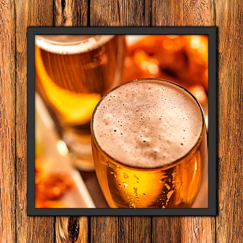 Quadro Decorativo -Copo de cerveja